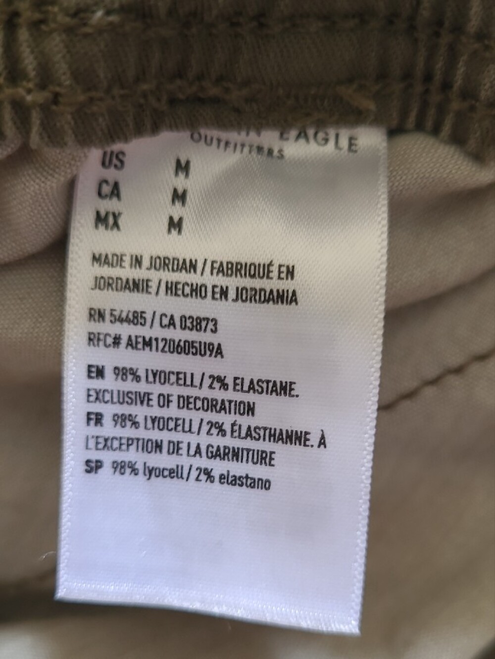 American Eagle Outfitters Olive Wide-Leg Drawstring Pants SZ M - Picture 15 of 15